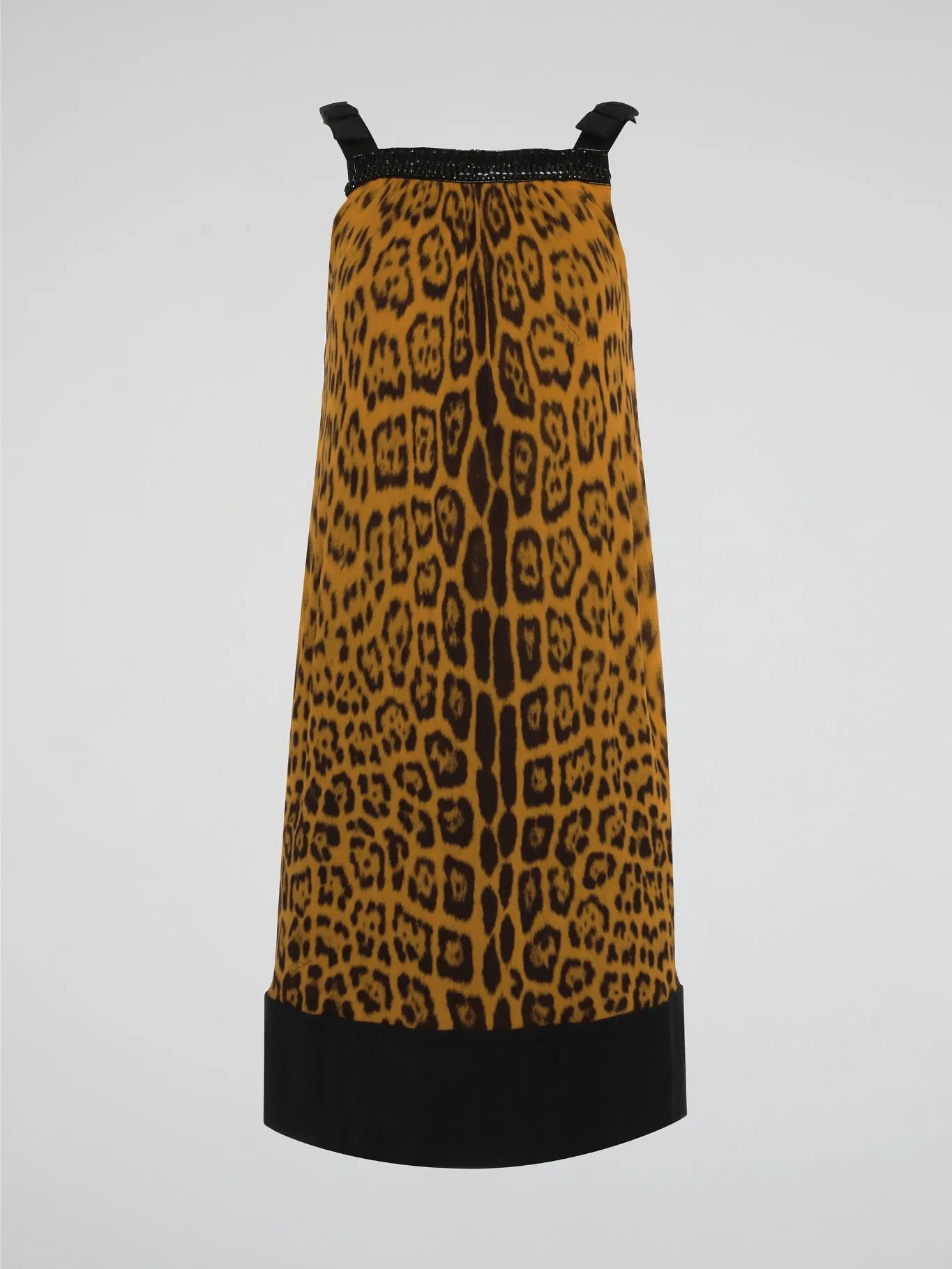 Brown Leopard Print Shift Dress