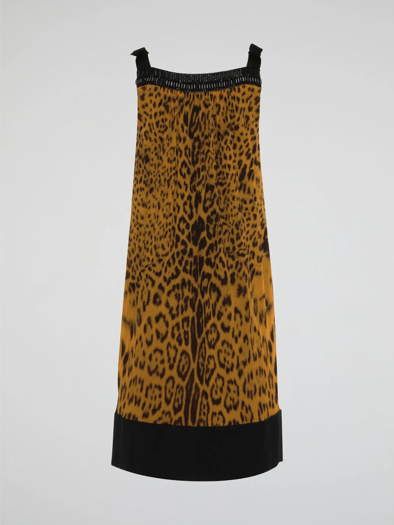 Brown Leopard Print Shift Dress
