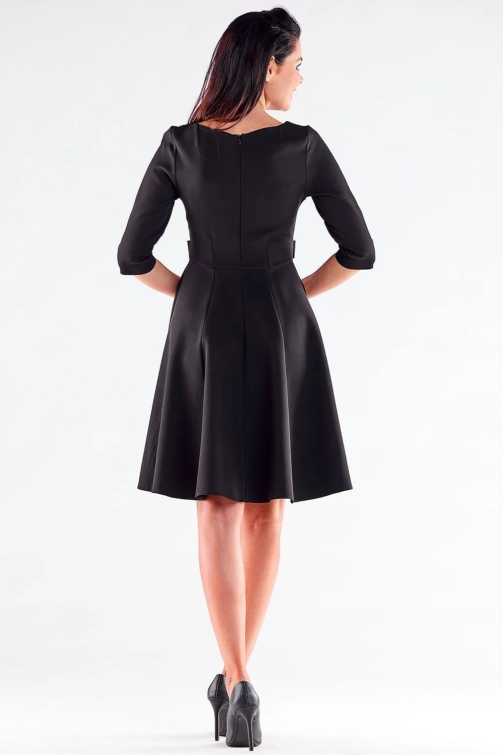 Button-Detail A-Line Dress