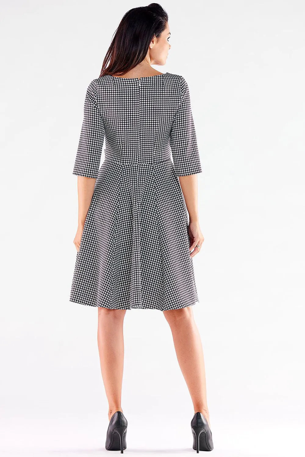 Button-Detail A-Line Dress