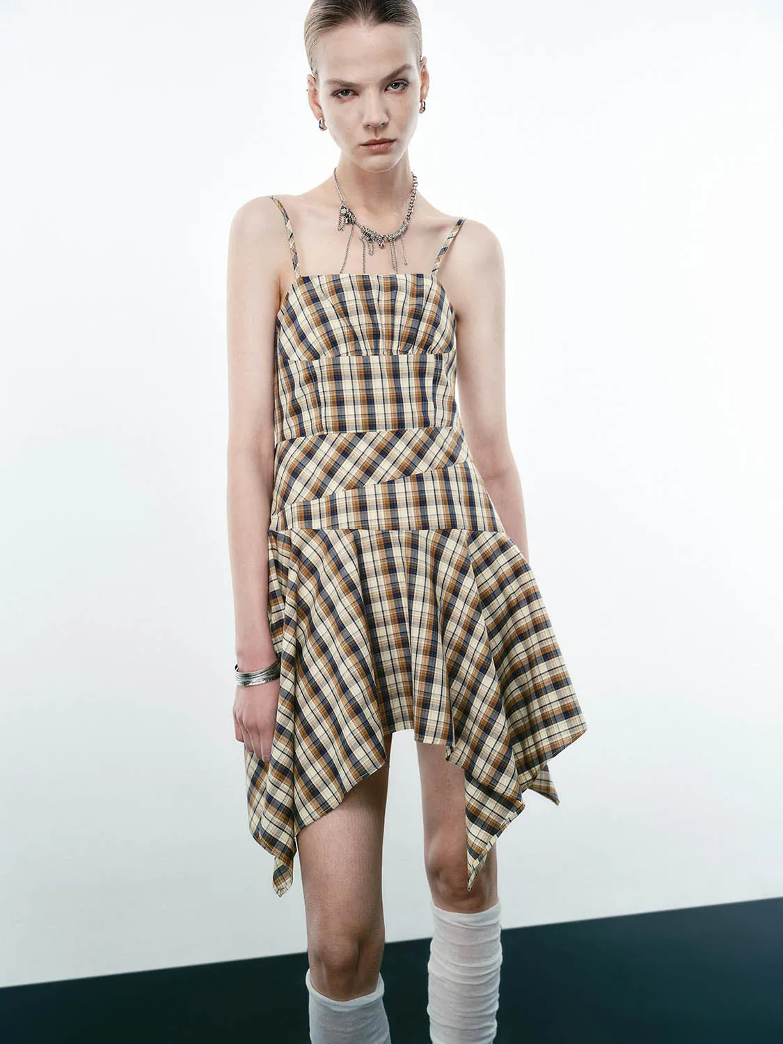Cami Plaid A-Line Dresses