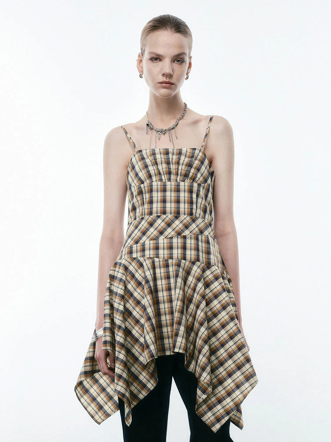Cami Plaid A-Line Dresses