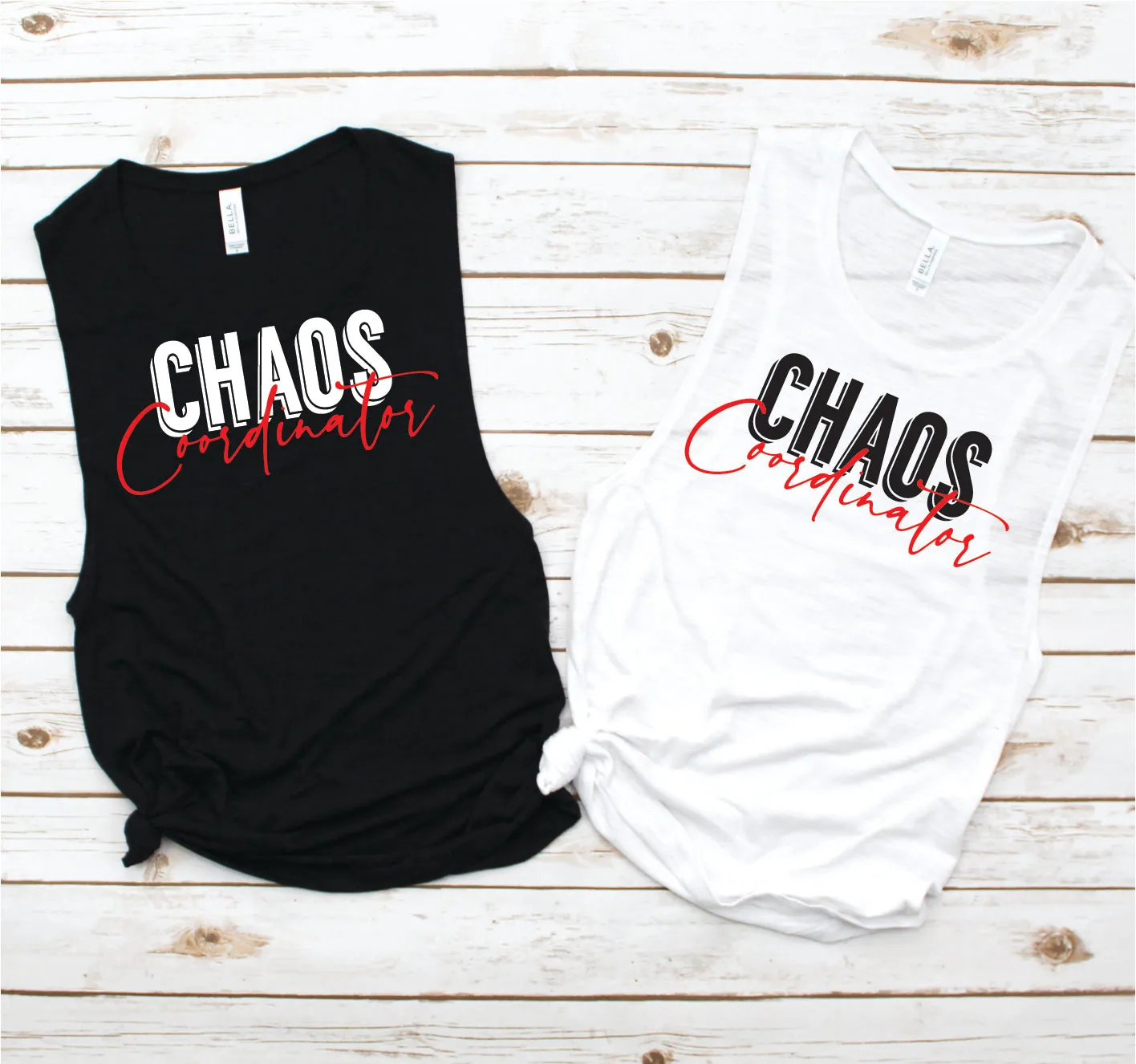 Chaos Coordinator Muscle Tank - Funny Tees Collection by Hustle and Soul Clothing