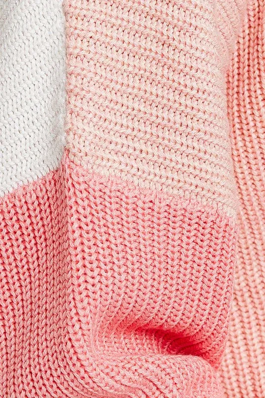 Color Block Oversize Sweater (Various colors), Le Lis