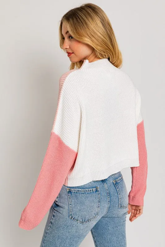 Color Block Oversize Sweater (Various colors), Le Lis