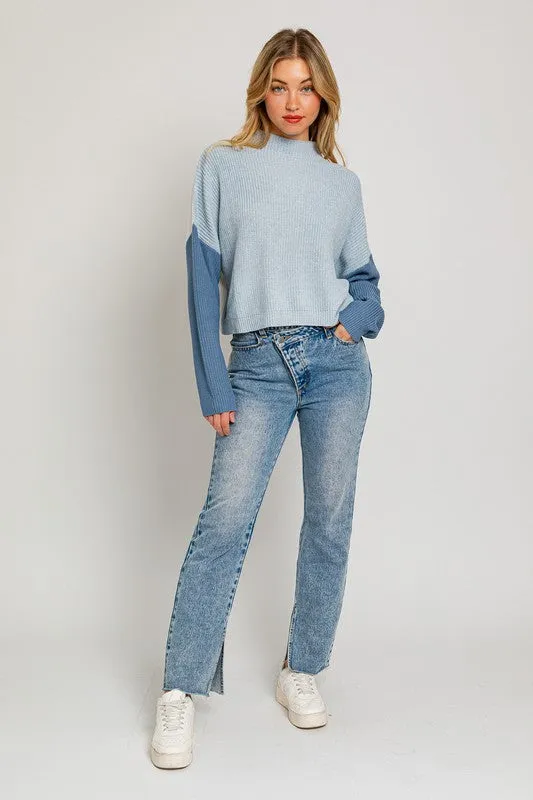 Color Block Oversize Sweater (Various colors), Le Lis