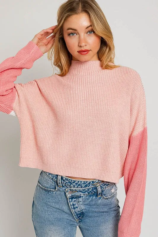 Color Block Oversize Sweater (Various colors), Le Lis