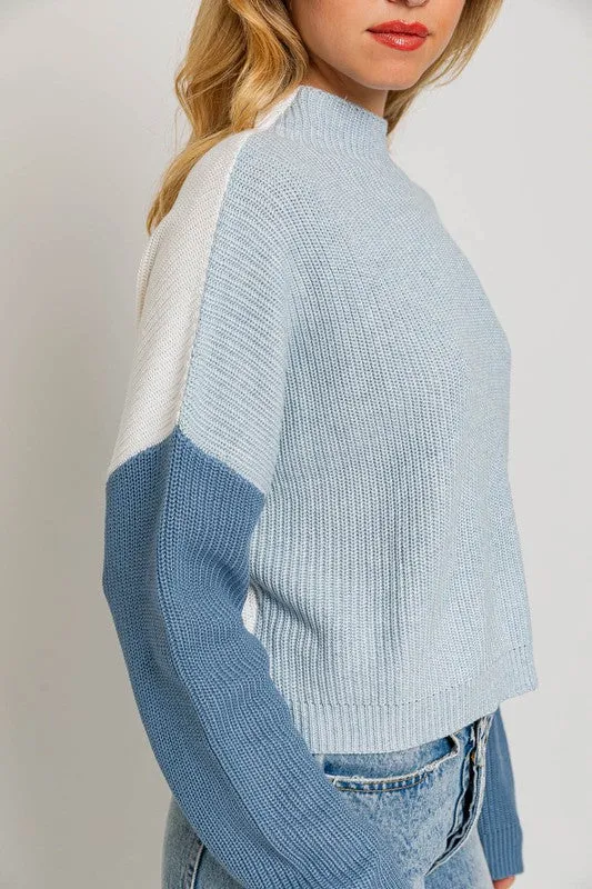 Color Block Oversize Sweater (Various colors), Le Lis