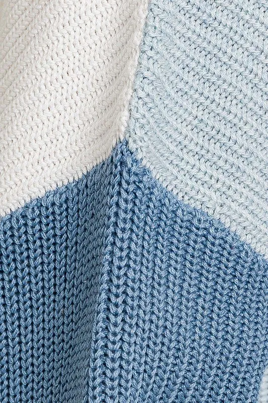 Color Block Oversize Sweater (Various colors), Le Lis