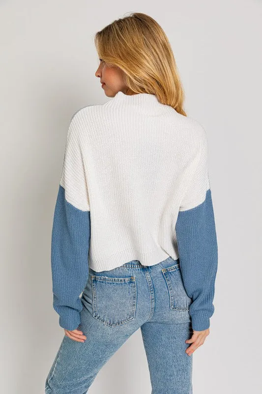 Color Block Oversize Sweater (Various colors), Le Lis