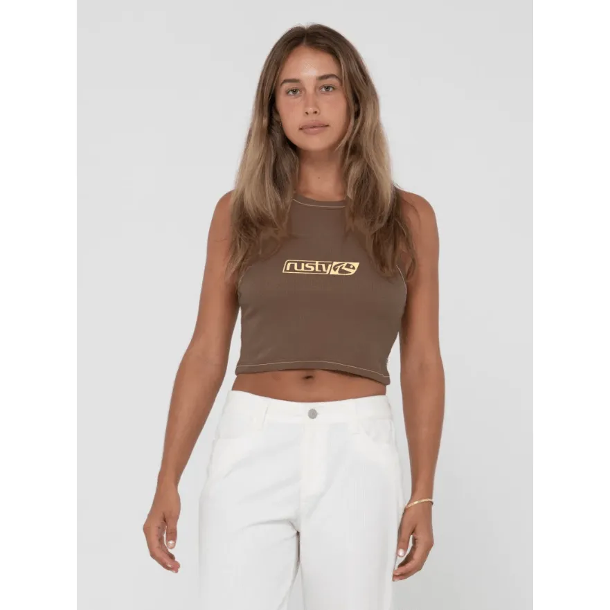Contrast Racer Tank