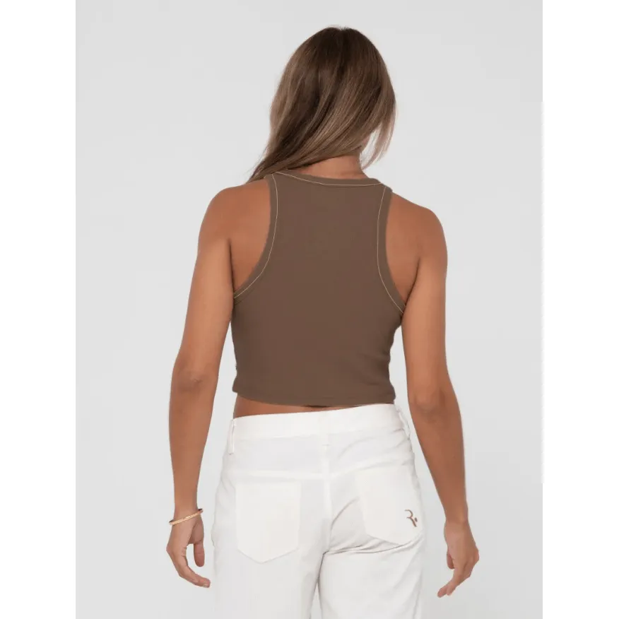 Contrast Racer Tank