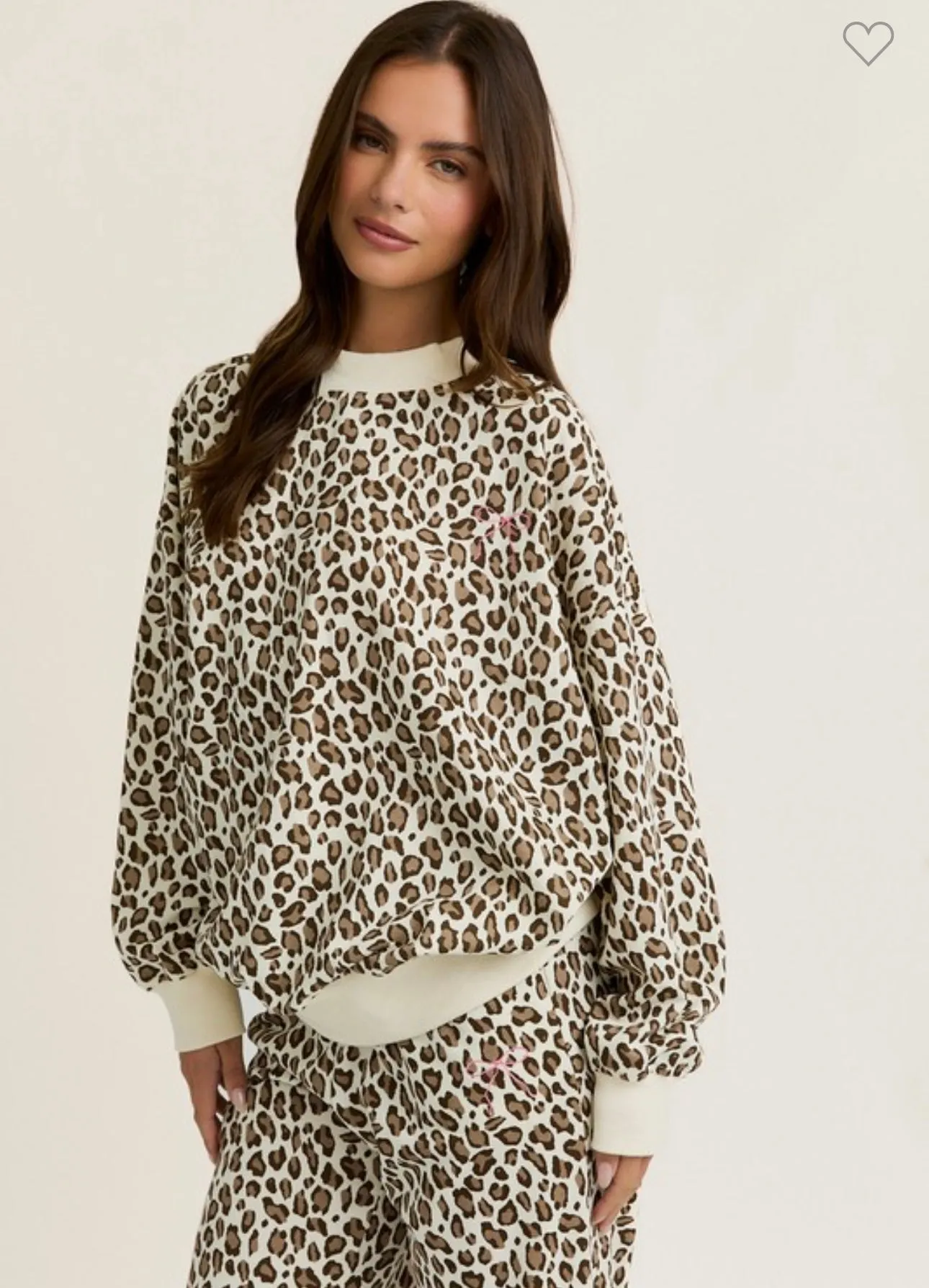 Cream Leopard Set