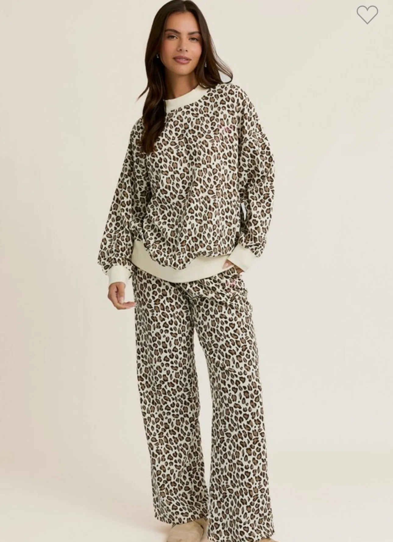 Cream Leopard Set