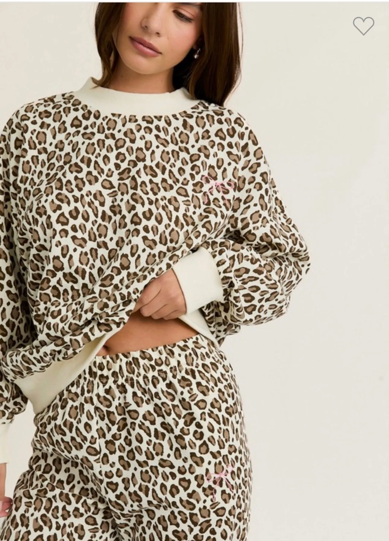 Cream Leopard Set