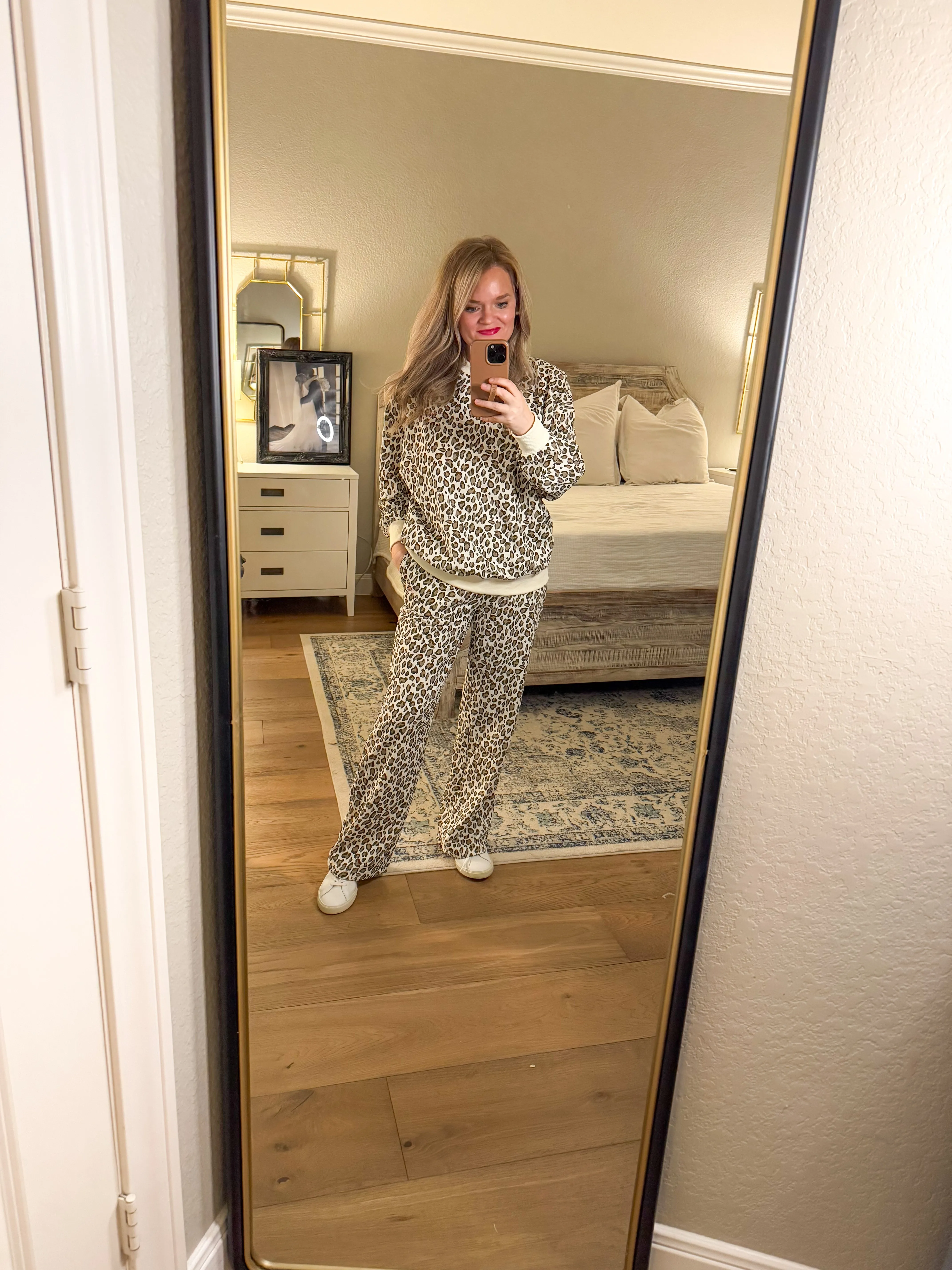 Cream Leopard Set