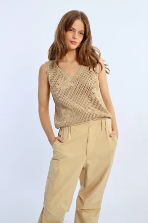 CROCHET POLO SHIRT