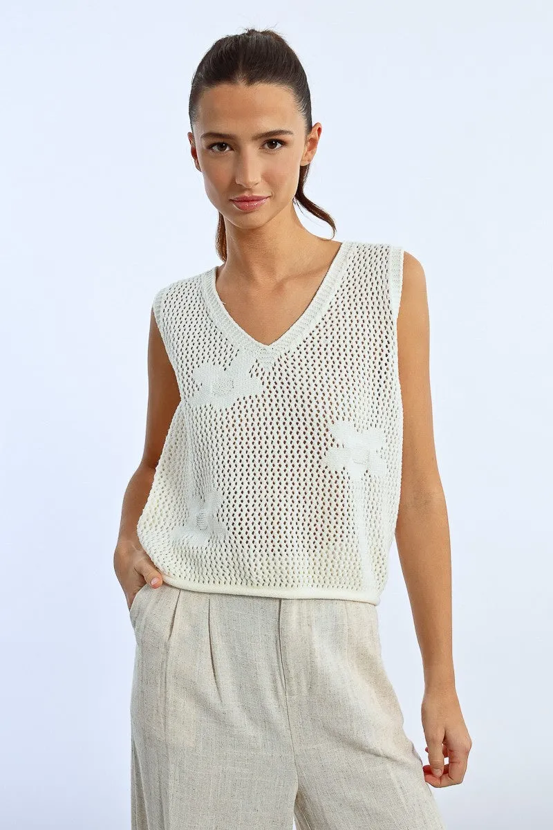 CROCHET POLO SHIRT