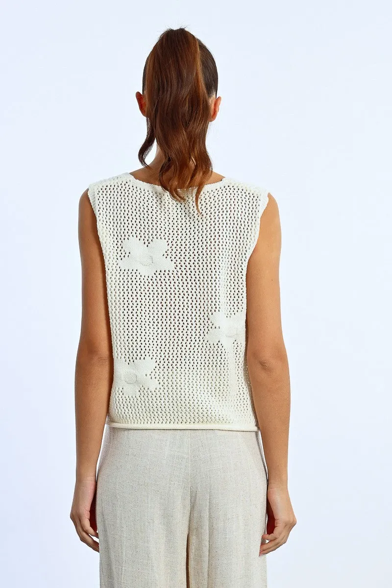 CROCHET POLO SHIRT