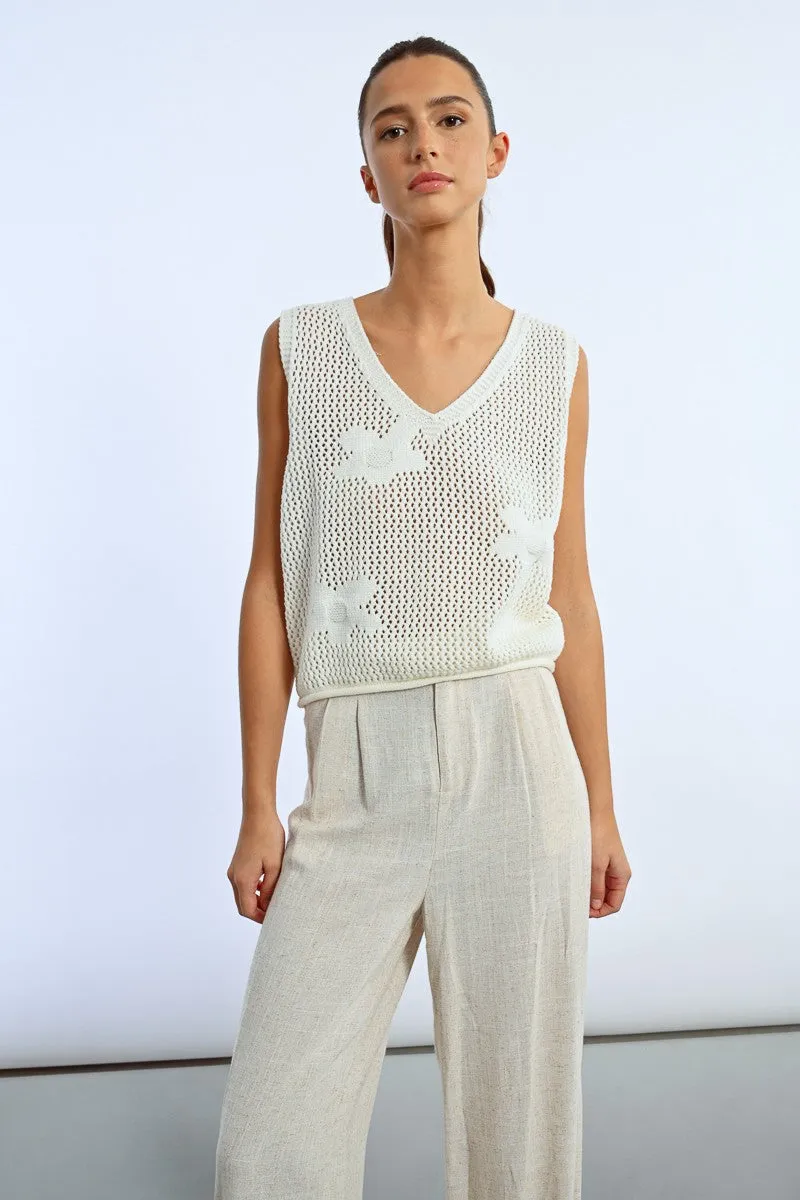 CROCHET POLO SHIRT