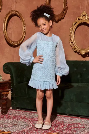 Crystal Blue A-Line Dress