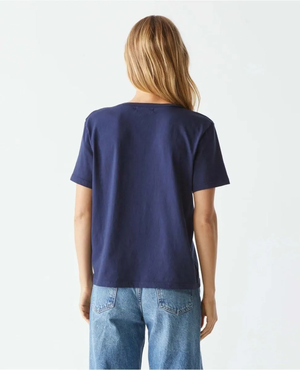 Daria Classic V-Neck Tee Nocturnal