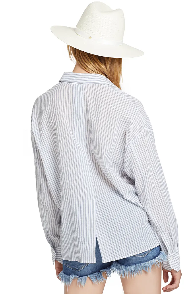 DBL Bar Stripe Boxy L/S (Marine)
