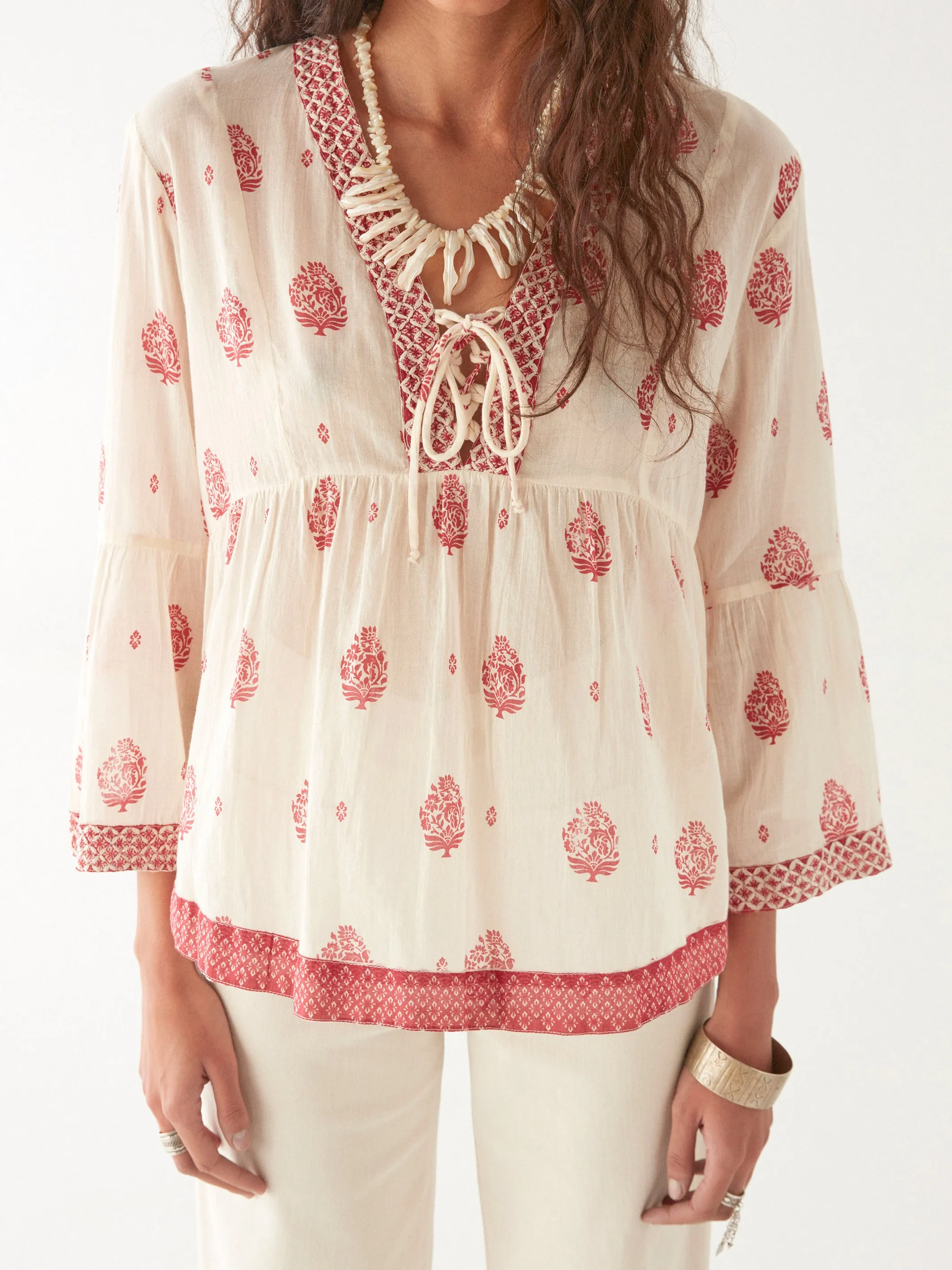 Delphine Blouse - Panna