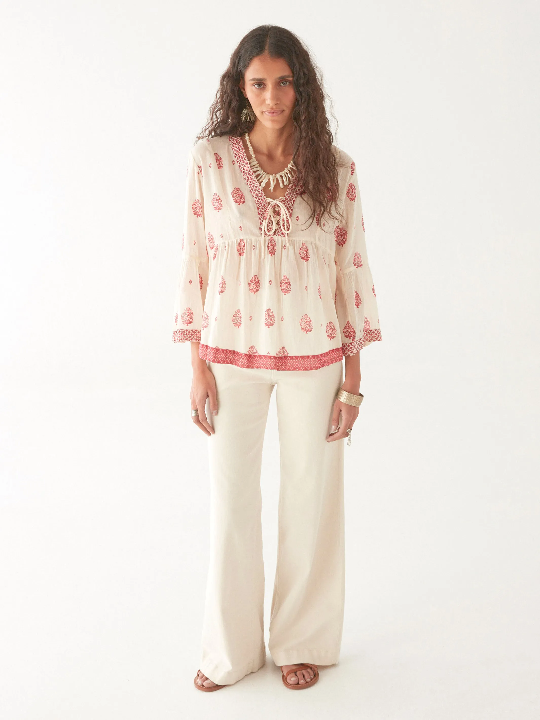 Delphine Blouse - Panna