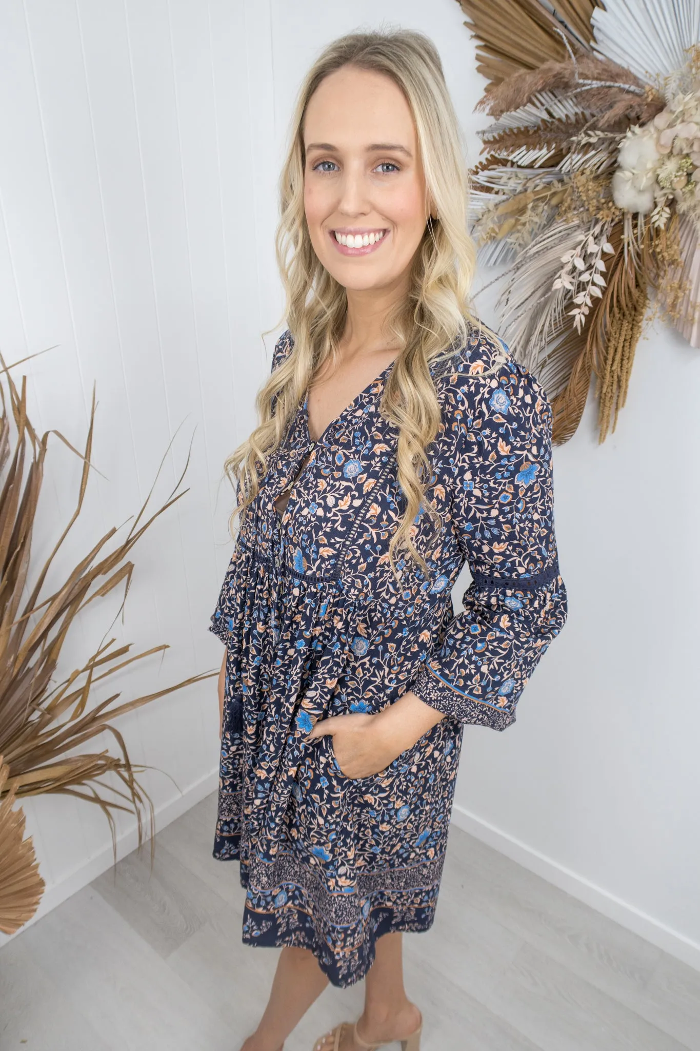 Delta Dress -Navy