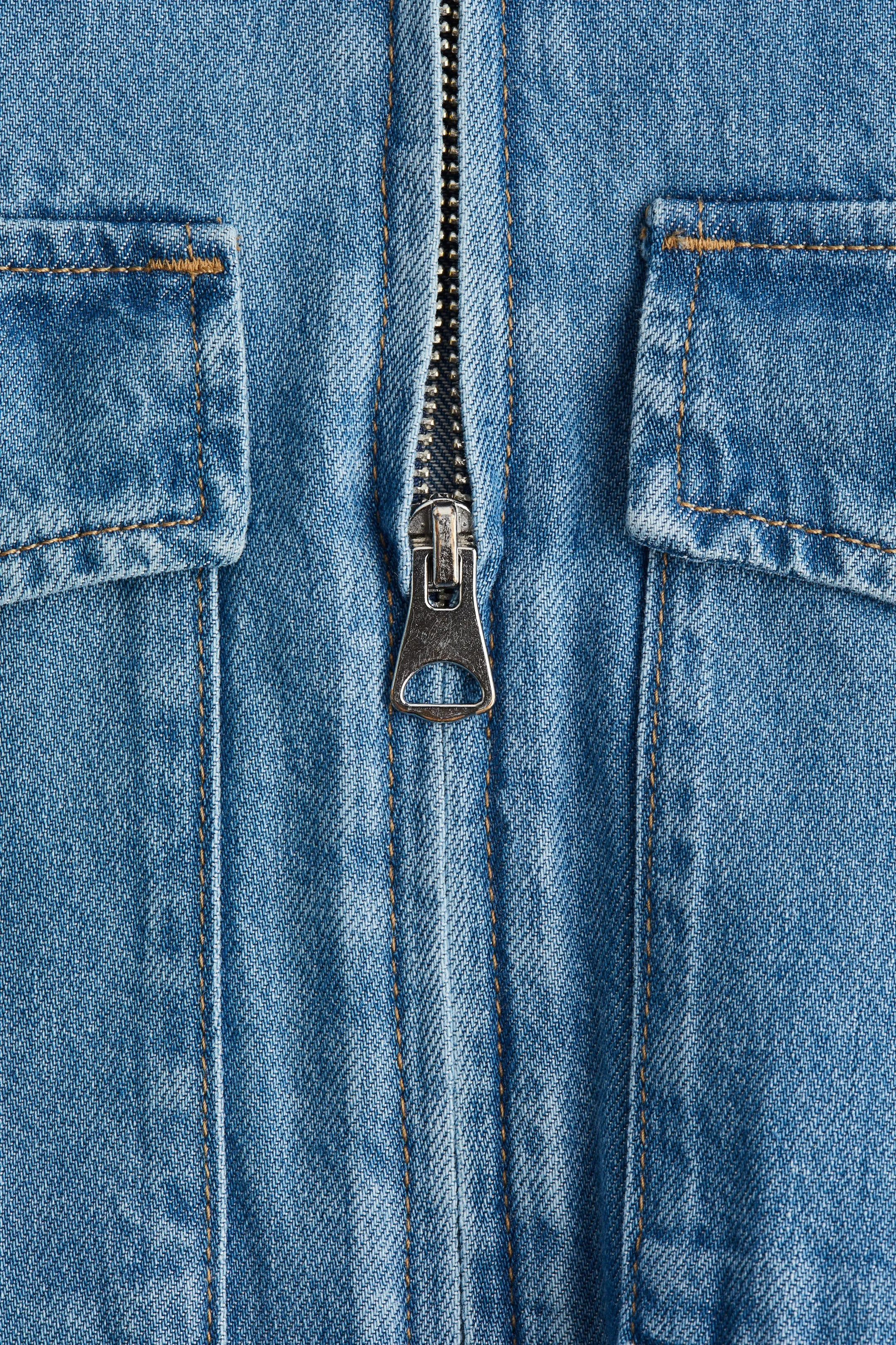 Denim boiler suit