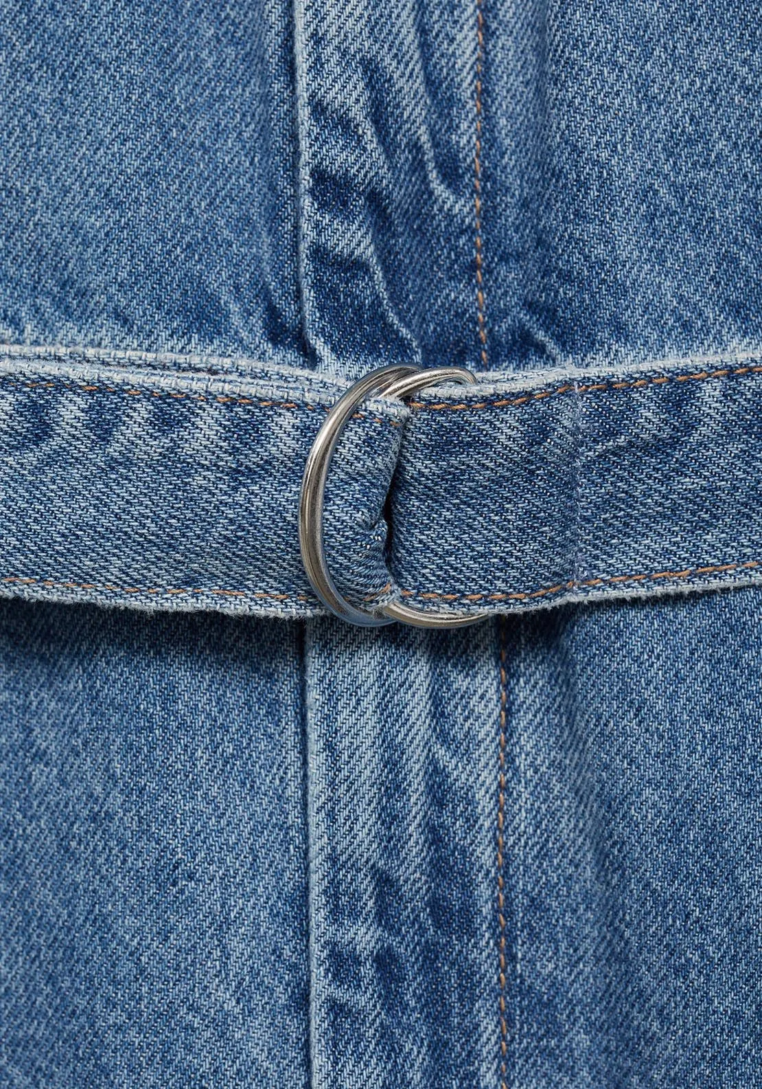 Denim jumpsuit belt - Open Blue