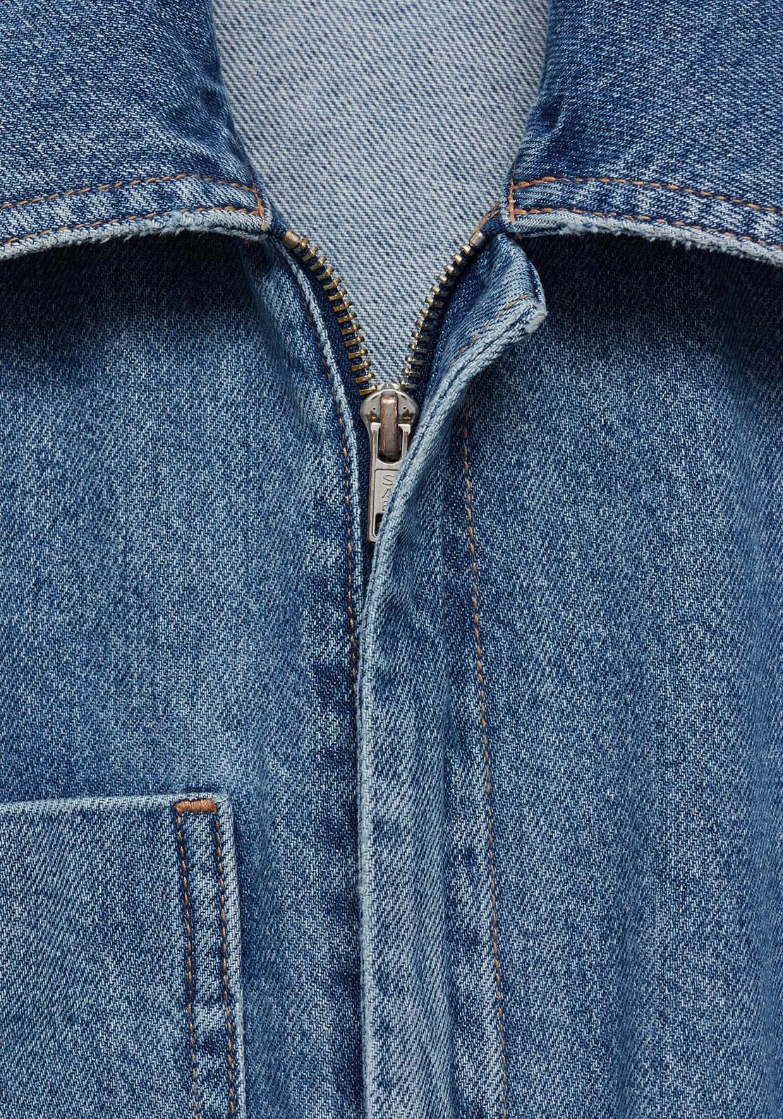Denim jumpsuit belt - Open Blue