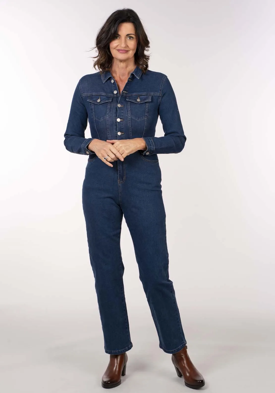 Denim Jumpsuit - Blue