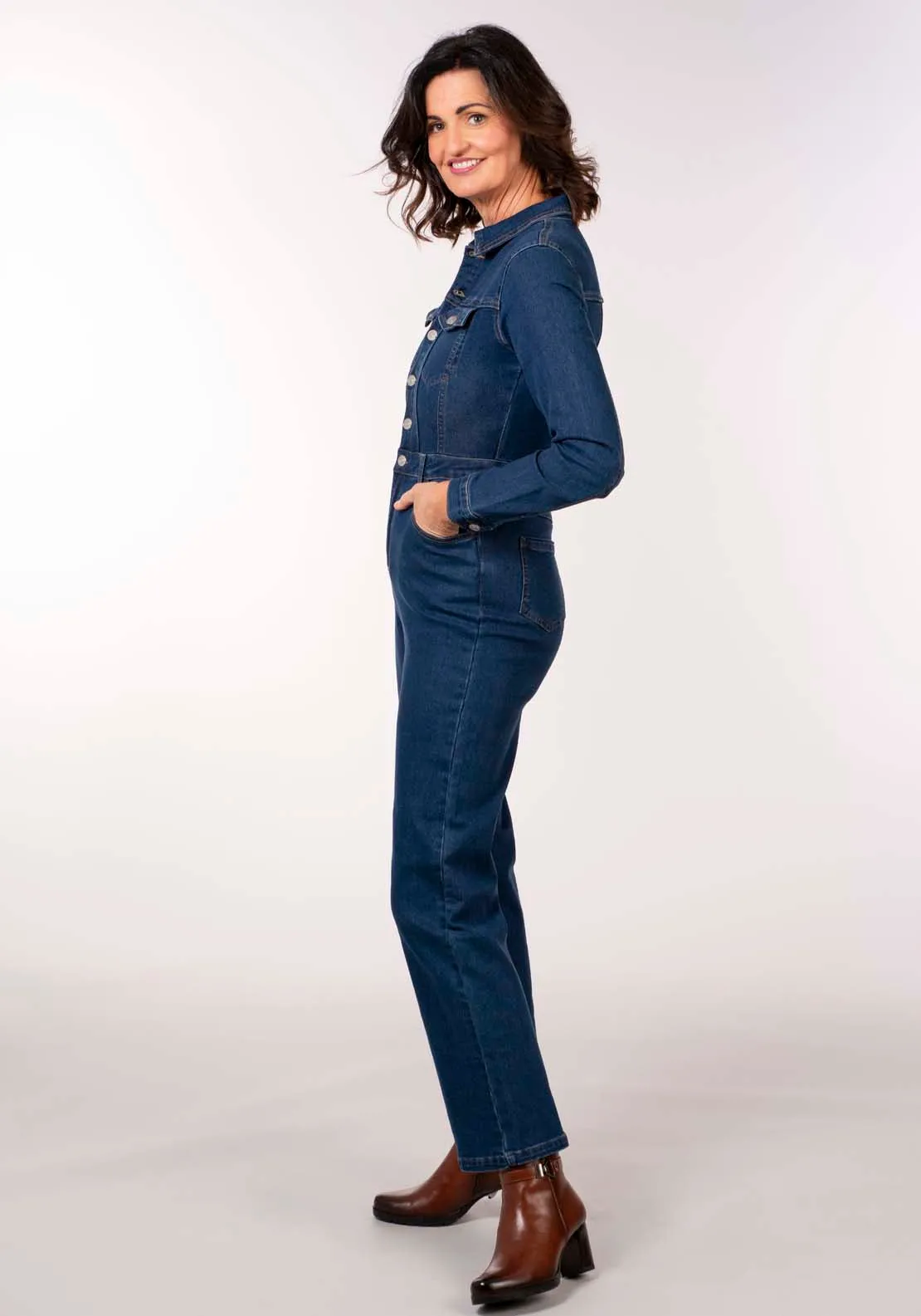 Denim Jumpsuit - Blue