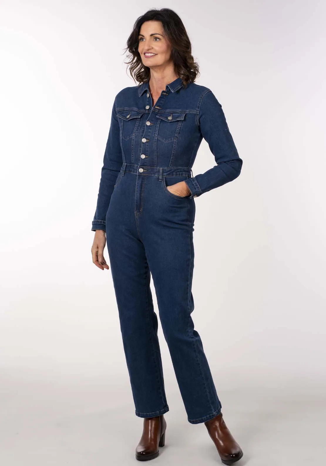 Denim Jumpsuit - Blue
