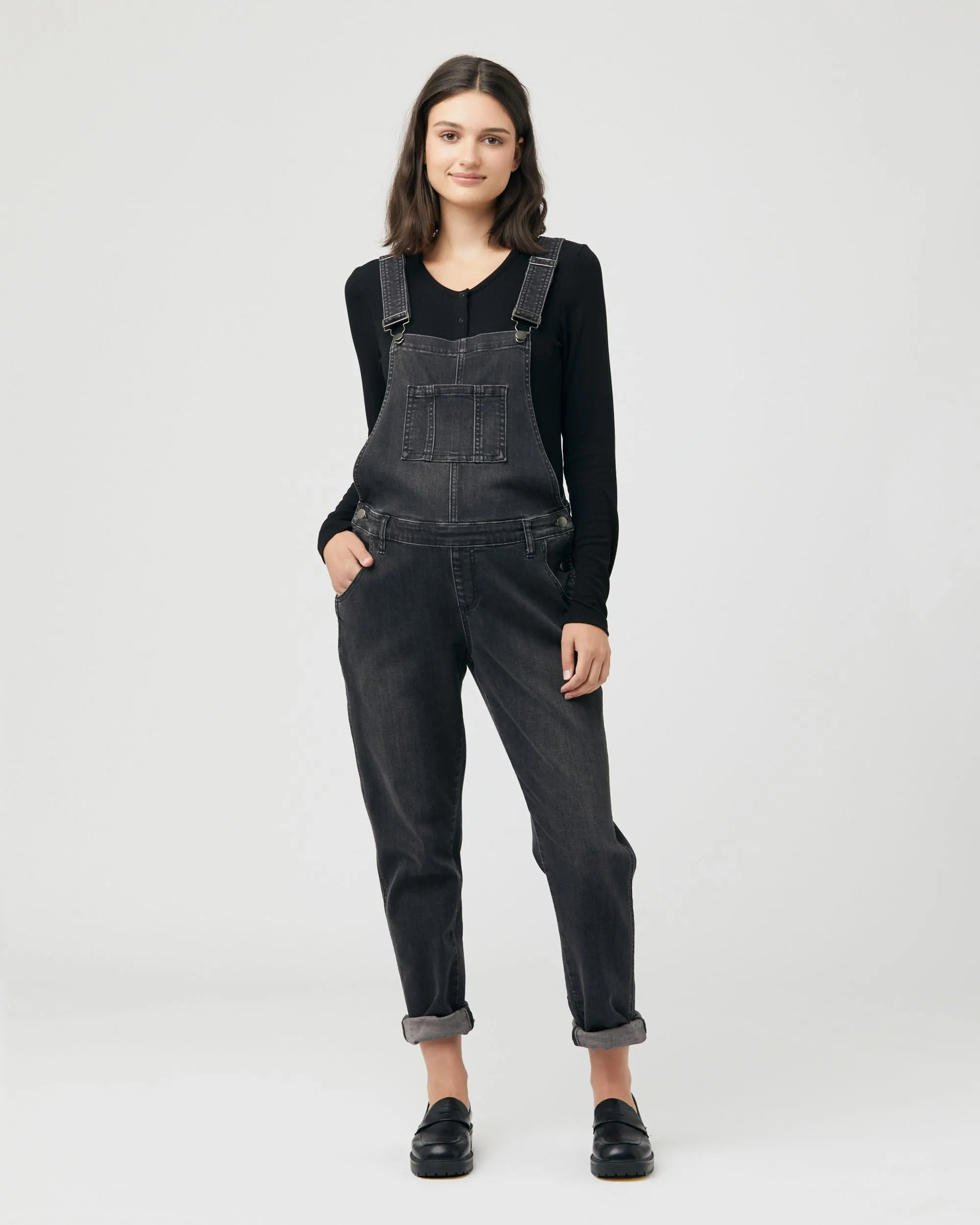 Denim Overalls Black