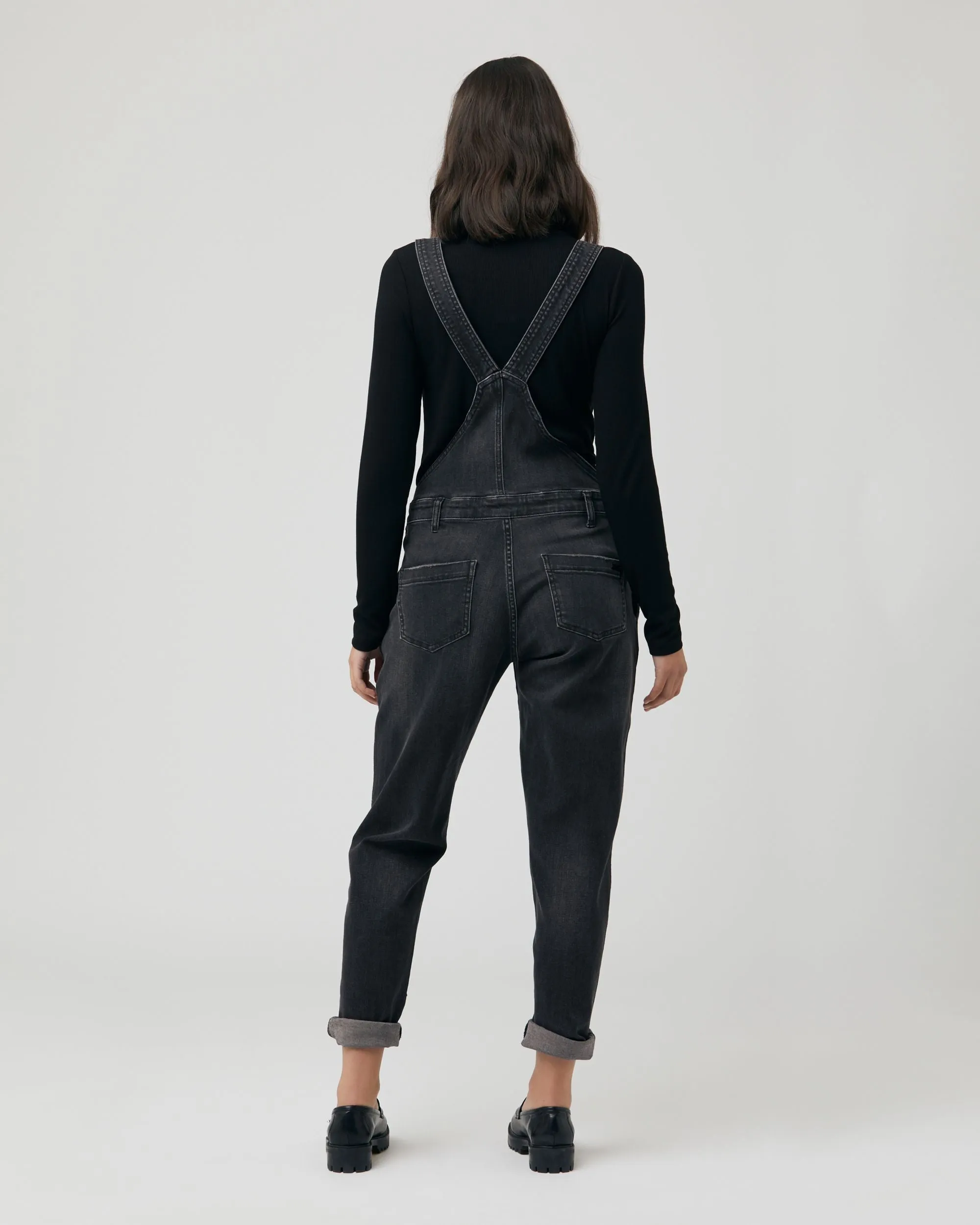 Denim Overalls Black
