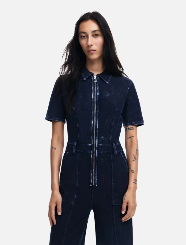 Denim Washed Jumpsuit - 1001 Raw