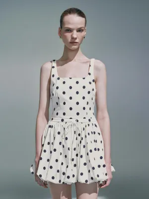 Dotted Cami A-Line Dresses