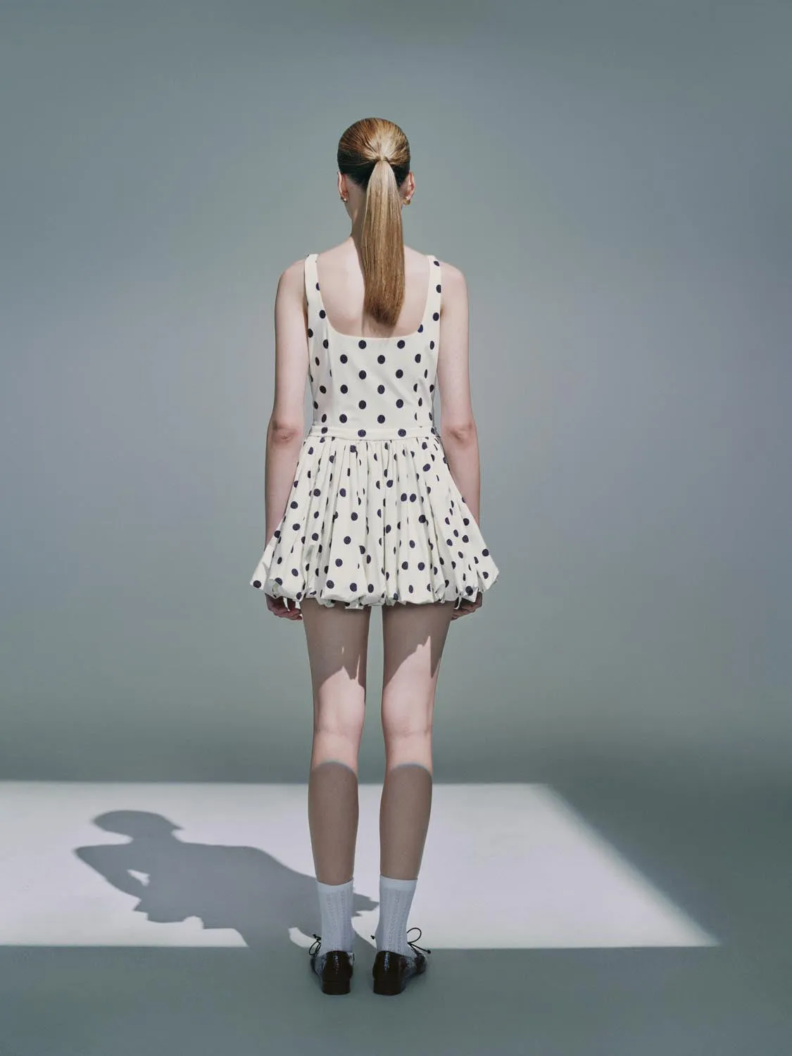 Dotted Cami A-Line Dresses