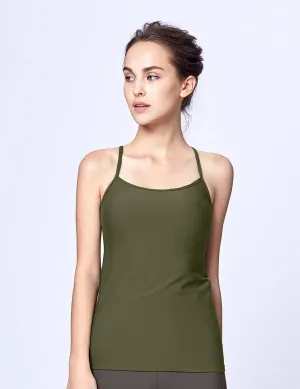easyoga LA-VEDA Ethereal Freedom Tank - G30 Moss Green