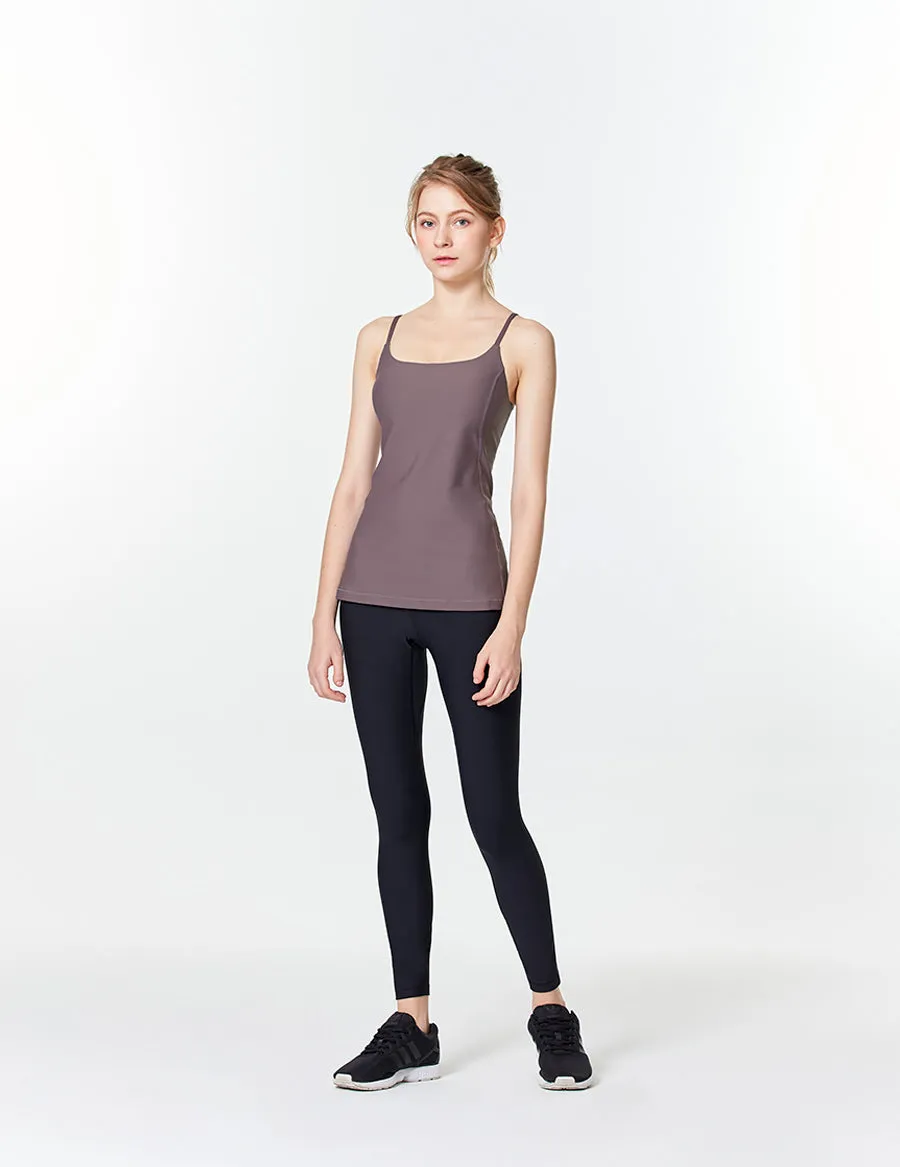 easyoga LESPIRO Radiant Mesh Tank - C11 Mocha Chocolate