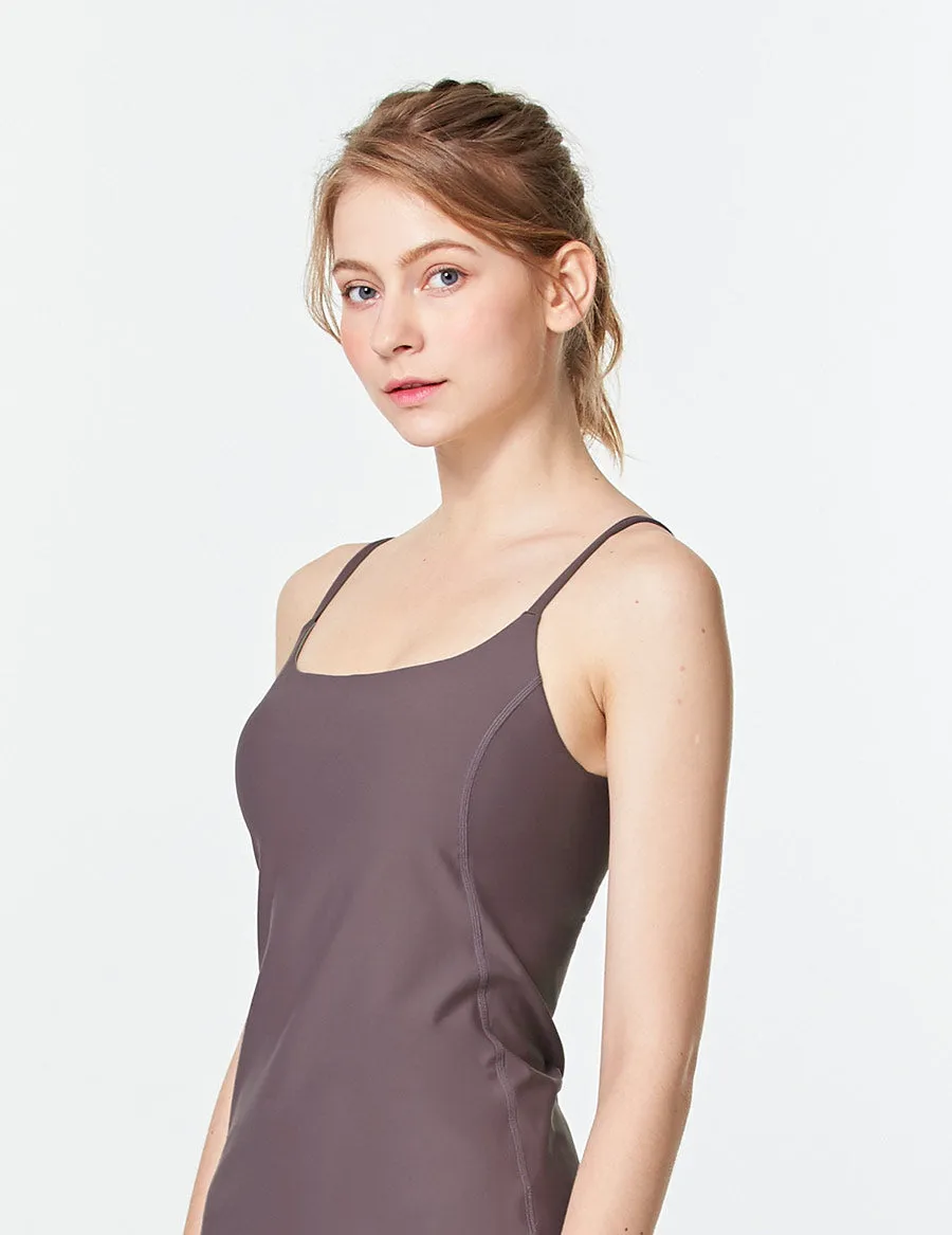 easyoga LESPIRO Radiant Mesh Tank - C11 Mocha Chocolate