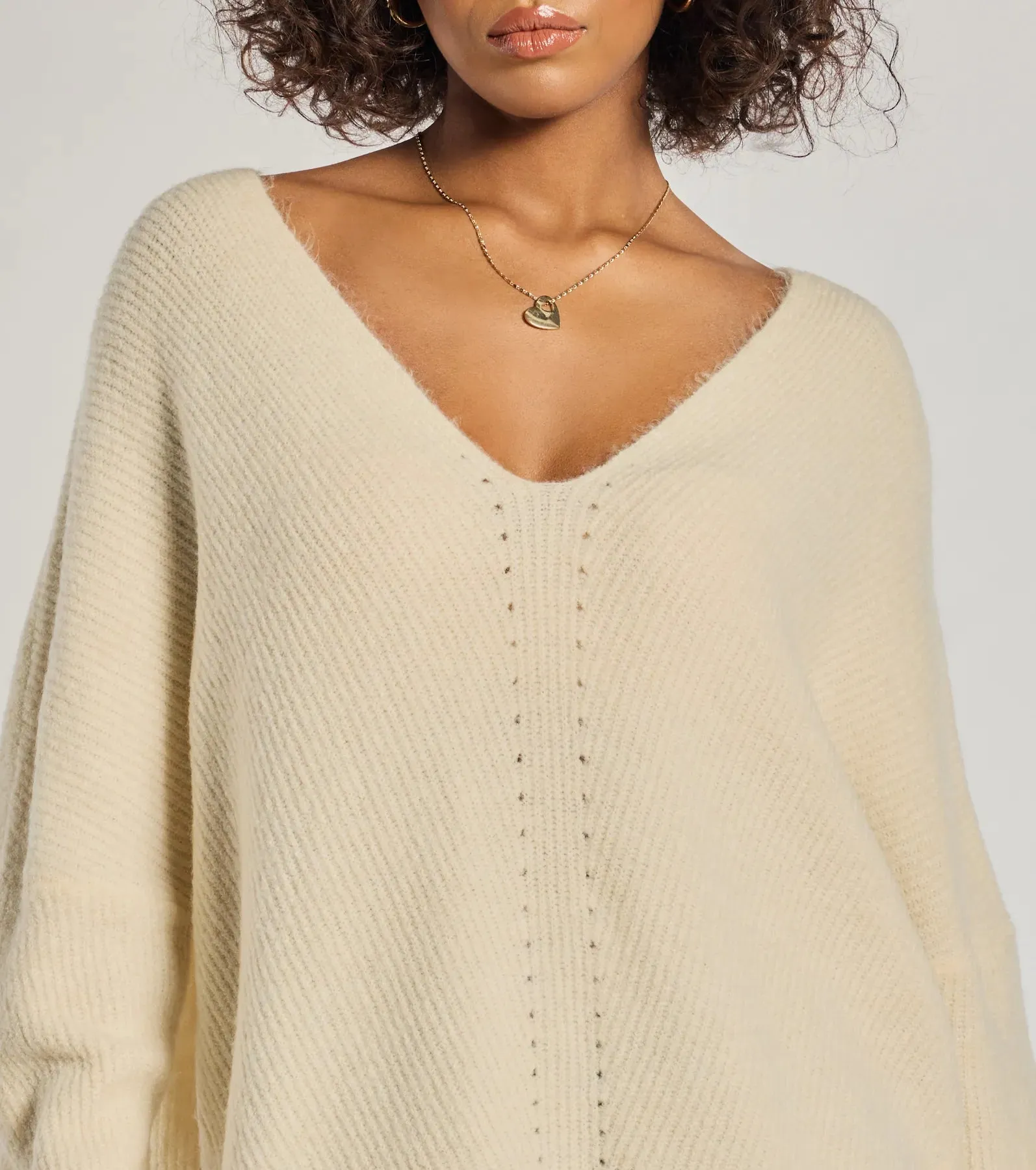 Effortless And Cozy Knit Long Sleeve Oversized Sweater