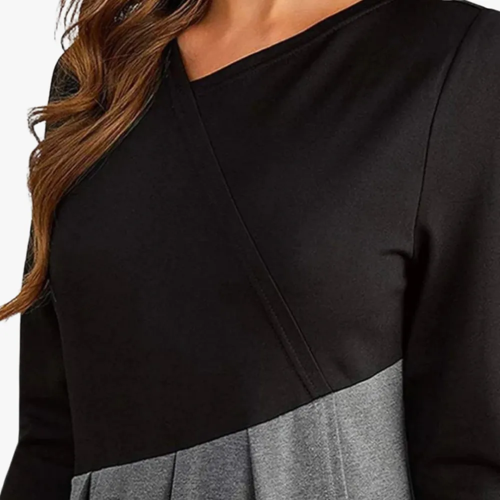 Elegant A-Line Dress with Cut-Out Neckline