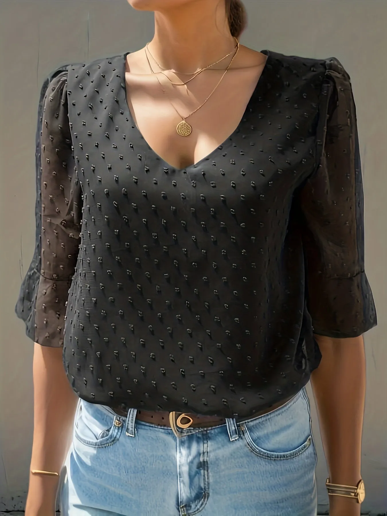 Faye - Loose chiffon blouse