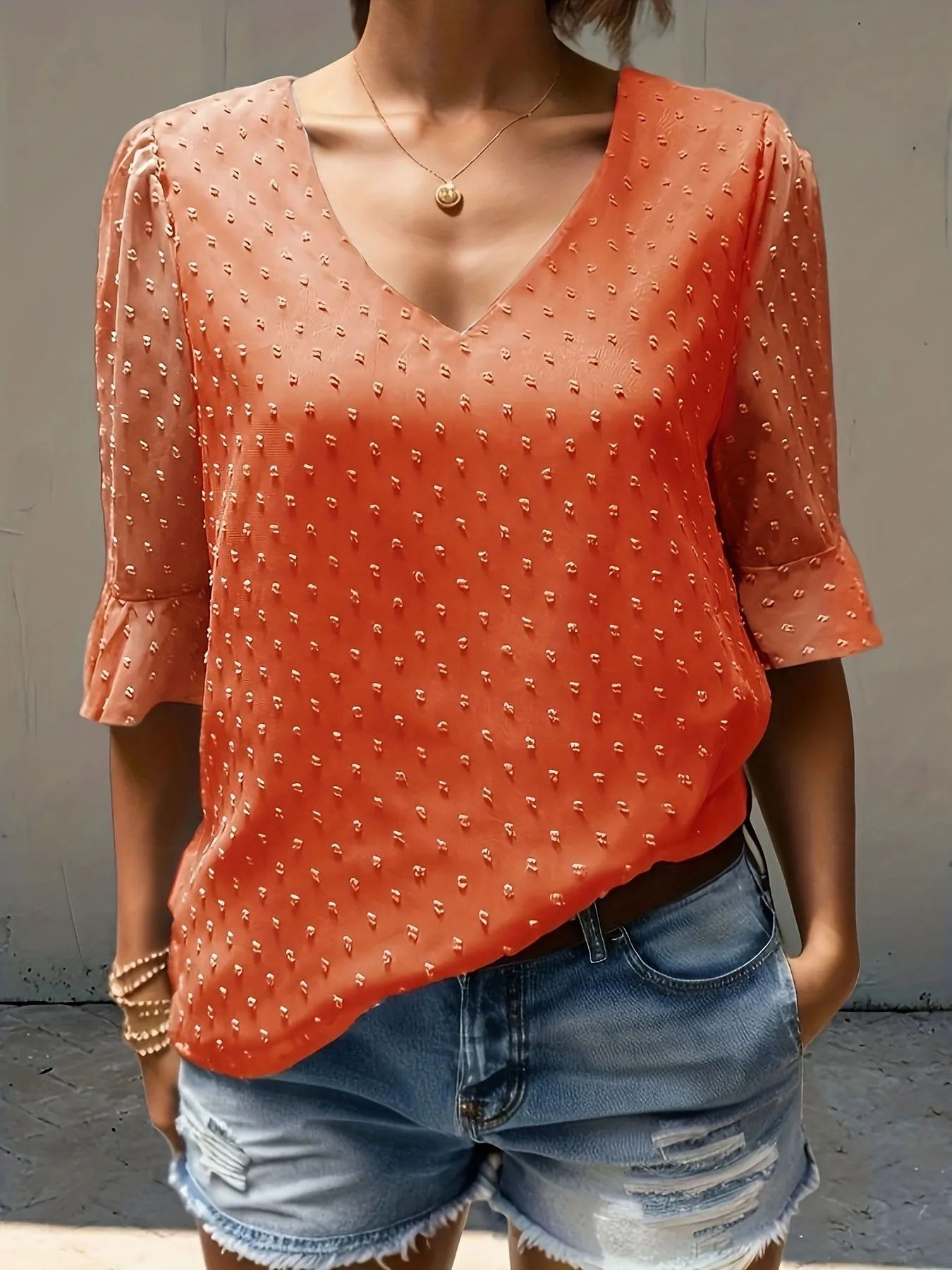 Faye - Loose chiffon blouse