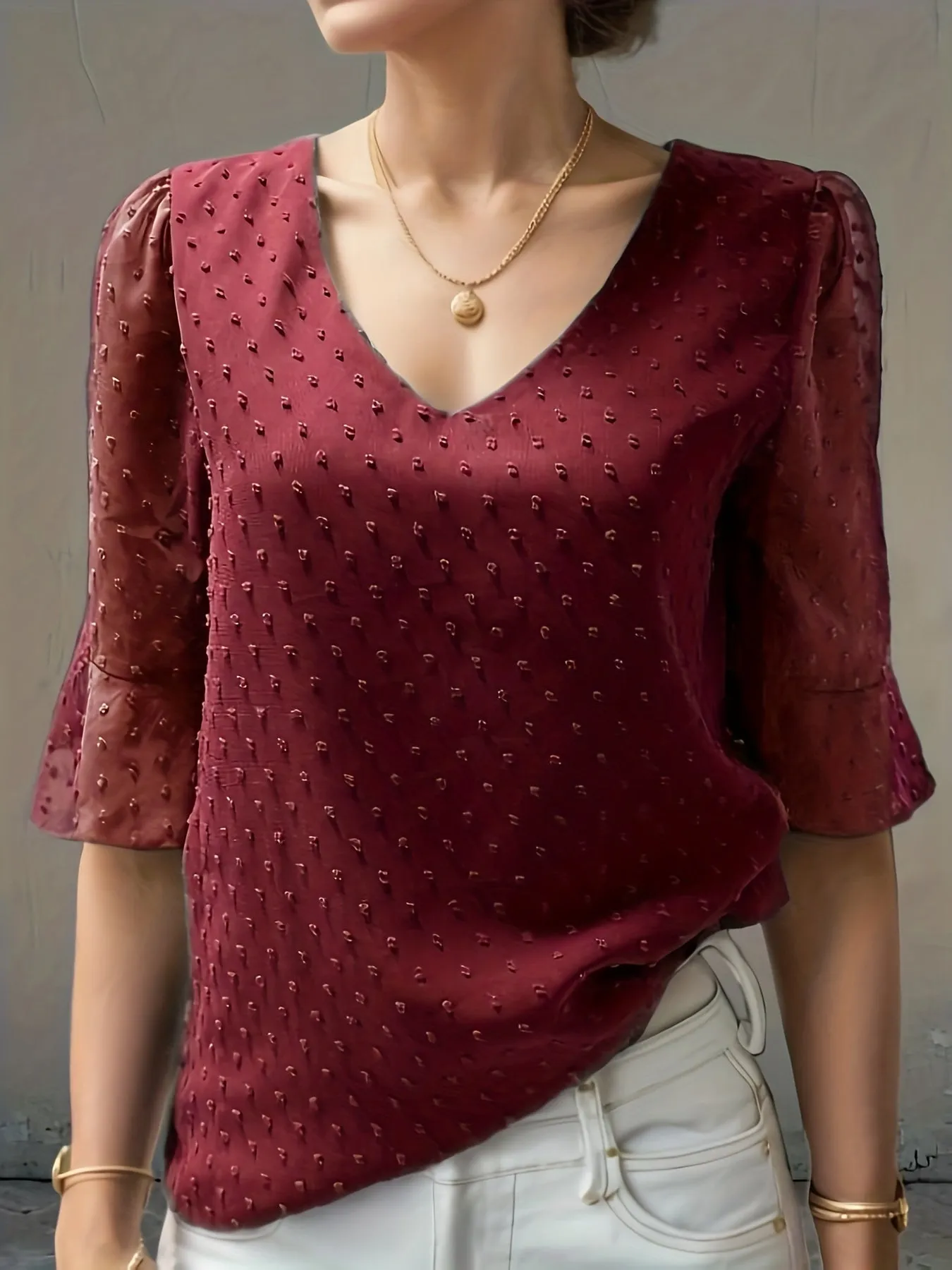 Faye - Loose chiffon blouse