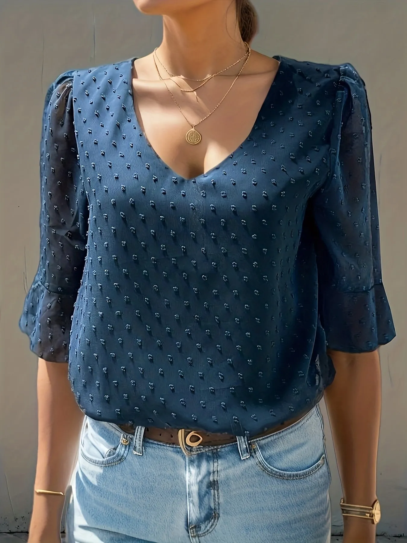 Faye - Loose chiffon blouse